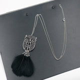 Long Feather Chain Necklaces