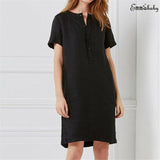 Cotton Linen Ladies Summer Dress