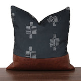 Faux Leather Pillow Cover