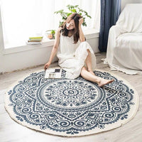 Nordic Ethnic Style Round Large Area Rug