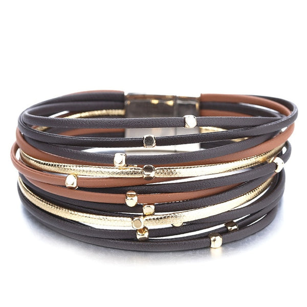 Boho Multilayer Wide Wrap Bracelet