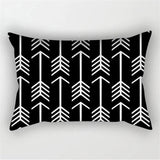 Black White Geometric Pillow Covers