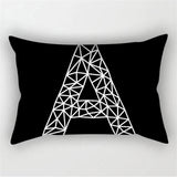 Black White Geometric Pillow Covers