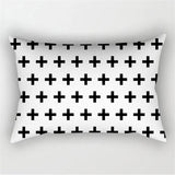 Black White Geometric Pillow Covers