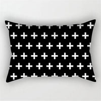 Black White Geometric Pillow Covers