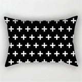 Black White Geometric Pillow Covers