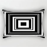 Black White Geometric Pillow Covers