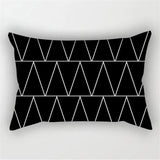 Black White Geometric Pillow Covers