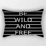 Black White Geometric Pillow Covers