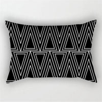 Black White Geometric Pillow Covers