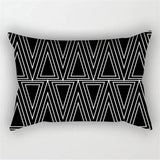 Black White Geometric Pillow Covers