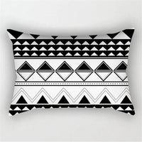 Black White Geometric Pillow Covers