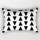 Black White Geometric Pillow Covers