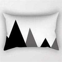 Black White Geometric Pillow Covers