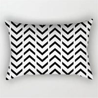 Black White Geometric Pillow Covers