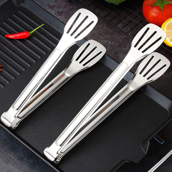 1Pc Stainless Steel Kitchen Tongs