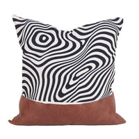 Faux Leather Pillow Cover