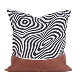 Faux Leather Pillow Cover