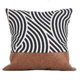 Faux Leather Pillow Cover