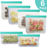 12Pcs/Set Silicone  Food Storage Bags