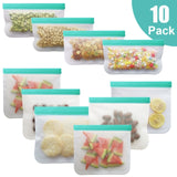 12Pcs/Set Silicone  Food Storage Bags