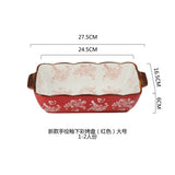 Oblong Rectangular Ceramic Non-Stick Cake Pan