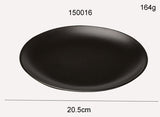 Black Round Plate