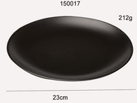 Black Round Plate