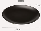 Black Round Plate