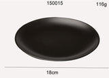 Black Round Plate