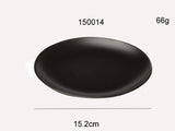 Black Round Plate