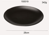 Black Round Plate