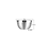 Stainless Steel Mixing Bowls (Set of 6) Non Slip Nesting Whisking Bowls Set Mixing Bowls For Salad Cooking Baking KC0257