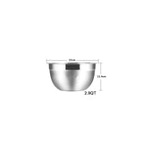 Stainless Steel Mixing Bowls (Set of 6) Non Slip Nesting Whisking Bowls Set Mixing Bowls For Salad Cooking Baking KC0257