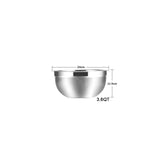 Stainless Steel Mixing Bowls (Set of 6) Non Slip Nesting Whisking Bowls Set Mixing Bowls For Salad Cooking Baking KC0257