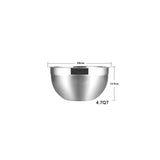 Stainless Steel Mixing Bowls (Set of 6) Non Slip Nesting Whisking Bowls Set Mixing Bowls For Salad Cooking Baking KC0257