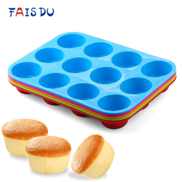 Mini Muffin 12 Holes Silicone Pan