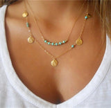 Gold Color Multilayer  Necklace