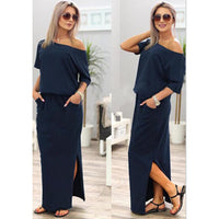 Boho Maxi Dress Side Slit