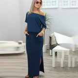 Boho Maxi Dress Side Slit