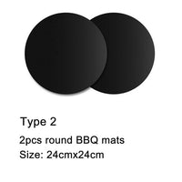 2PCS BBQ Grill Mat Reuseable Nonstick