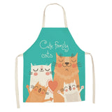 Cool Cat Linen Aprons- kids and adult sizing