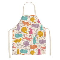 Cool Cat Linen Aprons- kids and adult sizing