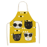 Cool Cat Linen Aprons- kids and adult sizing