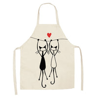 Cool Cat Linen Aprons- kids and adult sizing