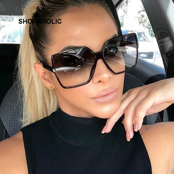 Black Square Oversized Sunglasses