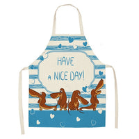 Bulldog Dachshund Pug Dog Printed Kitchen Apron