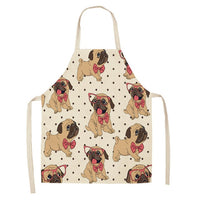 Bulldog Dachshund Pug Dog Printed Kitchen Apron