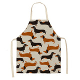 Bulldog Dachshund Pug Dog Printed Kitchen Apron