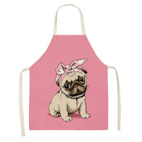 Bulldog Dachshund Pug Dog Printed Kitchen Apron